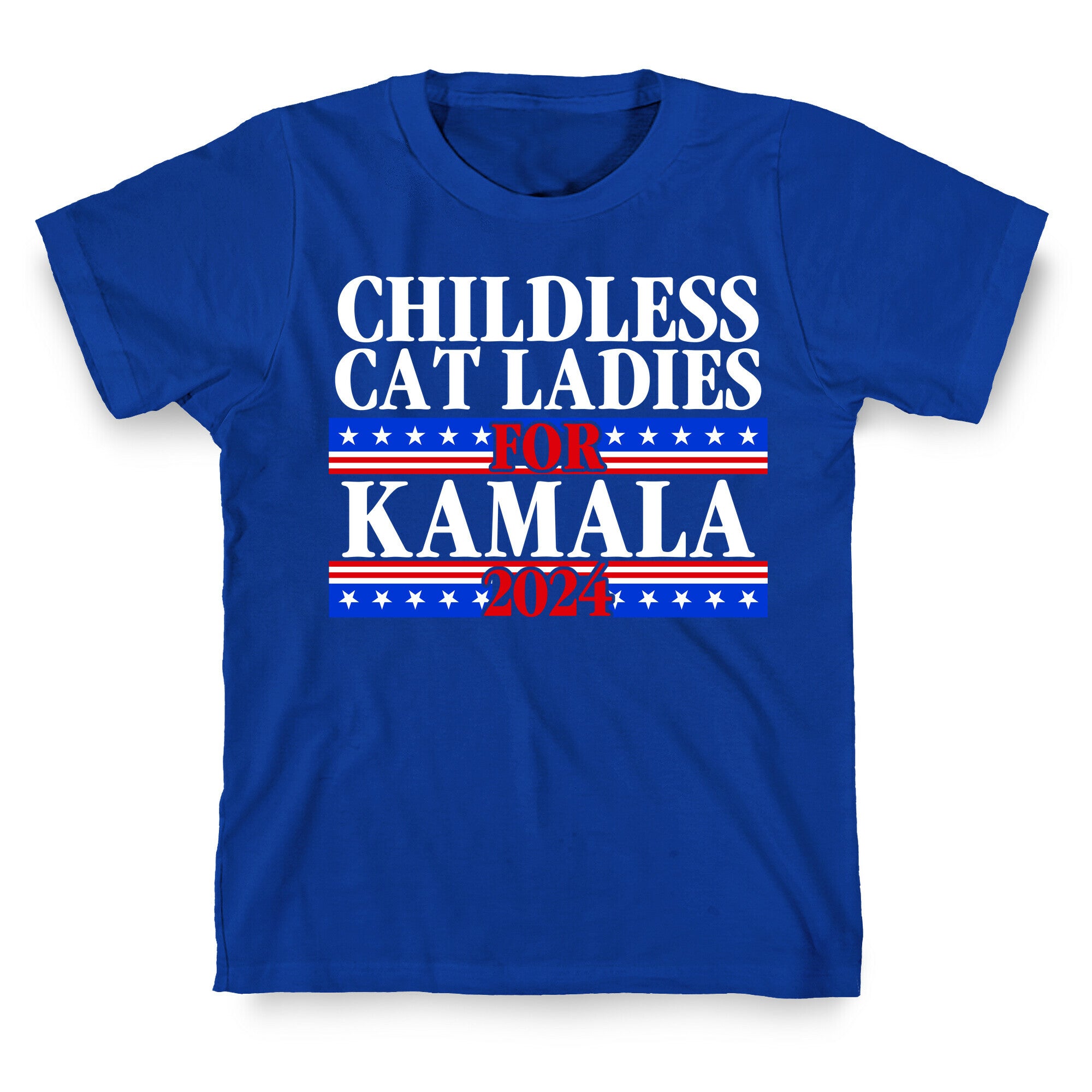 Patriotic Childless Cat Ladies for Kamala T-Shirt